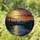 Full Moon Reflection Twilight Sky Pine Trees - Detailed Stained Glass Artwork Jewel Tones Stained Glass Suncatcher - 1