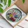 Stained Glass Garden Flowers & Butterflies, 'Mom's Garden' Text, Mother's Day Gift Stained Glass Suncatcher - 3