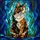 Calico Cat Stained Glass Mosaic Art - Intricate Tiffany Style Pet Home Decor Stained Glass Suncatcher - 5