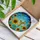 Hummingbird Sunflower Stained Glass Art - Tiffany Style Mosaic Sky Nature Home Decor Gift Stained Glass Suncatcher - 3