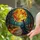 Spooky Witch Jack-O'-Lantern Full Moon Autumn Forest Tiffany Glass Style Halloween Decor Stained Glass Suncatcher - 2