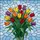 Tulips Bouquet Stained Glass Tiffany Style Colorful Mosaic Sky Intricate Pattern Stained Glass Suncatcher - 5