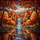 Tiffany Glass Waterfall Rocky Cliffs Autumn Trees Mountain River Landscape Decor Panel Stained Glass Suncatcher - 5