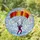 Skydiver Parachute Tiffany Stained Glass Art with Clouds Sunbeams Home Decor Gift Stained Glass Suncatcher - 1