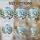 Blue Tit Bird Winter Snow Pine Tree Landscape Stained Glass Art - Jewel Tone Full Moon Stained Glass Suncatcher - 4
