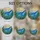 Blue Manta Ray Stained Glass Ocean Art - Underwater Kelp Seaweed Sunbeams Colorful Design Stained Glass Suncatcher - 4