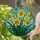 Daffodil Flower Blooms Tiffany Stained Glass Mosaic Art - Vibrant Jewel Tone Garden Gift Stained Glass Suncatcher - 2