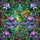 Stained Glass Frog Crown Water Lily Lotus Tiffany Style - Iridescent Jewel Tone Aquatic Mosaic Art Stained Glass Suncatcher - 5