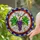 Deep Purple Grape Cluster, Green Leaves, Tiffany Stained Glass Mosaic Window Art Stained Glass Suncatcher - 2