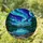 Aurora Borealis Stained Glass Starry Night Mountain Lake Pine Forest Wildflowers Stained Glass Suncatcher - 1