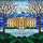 White House North Portico Red Flag Winter Fountain Stained Glass Tiffany Mosaic Stained Glass Suncatcher - 5