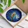Barn Owl Ghost Witch Hat Stained Glass Mosaic Twilight Sky Gnarled Branch Tiffany Stained Glass Suncatcher - 3