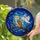 Barn Owl Ghost Witch Hat Stained Glass Mosaic Twilight Sky Gnarled Branch Tiffany Stained Glass Suncatcher - 2