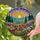 Tiffany Sun Meadow Wildflowers Rolling Hills Sky - Translucent Jewel Tone Art Stained Glass Suncatcher - 2