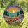 Tiffany Sun Meadow Wildflowers Rolling Hills Sky - Translucent Jewel Tone Art Stained Glass Suncatcher - 1