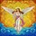 Female Angel Golden Trumpet Sunburst Celestial Waves Stained Glass Tiffany Style Art Stained Glass Suncatcher - 5