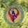 Graceful Female Dancer Silhouette Stained Glass Art - Tiffany Style Ornate Floral Mosaic Stained Glass Suncatcher - 1