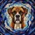 Brindle Boxer Dog Stained Glass Art, Tiffany Style Mosaic with Jewel Tones - Dog Lover Gift Stained Glass Suncatcher - 5