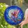 Witch Broomstick Iridescent Butterfly Wings - Celestial Moon Stars Tiffany Jewel Tone Stained Glass Suncatcher - 2