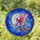 Witch Broomstick Iridescent Butterfly Wings - Celestial Moon Stars Tiffany Jewel Tone Stained Glass Suncatcher - 1