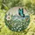 Vibrant Tiffany Butterfly Lily of the Valley Stained Glass Jewel Tone Mountain Water Sky Stained Glass Suncatcher - 1