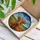 Highland Cow Stained Glass Art, Orange Flowers, Densely Detailed Pastoral Landscape Stained Glass Suncatcher - 3