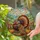 Majestic Turkey Stained Glass Art - Autumn Jewel Tone Pumpkin Wildflower Decor Stained Glass Suncatcher - 2