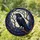 Black Raven Moon Stained Glass Night Sky - Gnarled Branch Detailed Bird Lover Decor Stained Glass Suncatcher - 1