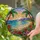 Tropical Beach Sunset Ocean Shore Palm Trees Hibiscus - Stained Glass Tiffany Style Art Stained Glass Suncatcher - 2