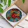 Large Red Ladybug Stained Glass Art, Tiffany Style Flower Mosaic, Jewel Tone Flowers Stained Glass Suncatcher - 3
