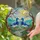 Blue Headed Ducks Cobblestone Path Mushrooms Cherry Blossom Tiffany Stained Glass Art Stained Glass Suncatcher - 2