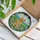 Golden Retriever Dog Stained Glass Wildflowers Tiffany Style Hills Mountains Home Decor Stained Glass Suncatcher - 3
