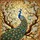 Majestic Peacock Stained Glass Art - Tiffany Style Iridescent Tail & Blossom Mosaic Stained Glass Suncatcher - 5