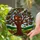 Glowing Treehouse Oak Tree Squirrels Stained Glass Style Forest Woodland Nature Art Stained Glass Suncatcher - 2