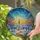 Tiffany Glass Church Snowy Landscape Detailed Trees - Winter Twilight Decor Gift Stained Glass Suncatcher - 2