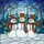 Snowmen Winter Forest Stained Glass Mosaic Snow Drifts Tiffany Style Bare Evergreen Trees Stained Glass Suncatcher - 5