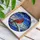 Red Cardinal Bird Snowy Branch Winter Stained Glass Tiffany Style Window Hanging Art Stained Glass Suncatcher - 3