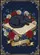 Dark Furred Cat Antique Book Patriotic Flowers 1776-2026 - USA 250th Anniversary Garden Flag - 6