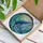 Intricate Colorful Blue Whale Stained Glass Ocean Waves Mosaic - Tiffany Style Art Stained Glass Suncatcher - 3