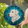 Cream Labrador Retriever Stained Glass Mosaic - Art Nouveau Leaf & Vine Tiffany Style Stained Glass Suncatcher - 2