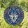 Majestic Wolf Head Geometric Stained Glass Mosaic - Intricate Tiffany Style Jewel Tones Stained Glass Suncatcher - 1