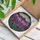 Stained Glass Lavender Field Purple Flowers Green Stems Mosaic Hills Sky Colorful Art Stained Glass Suncatcher - 3