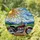 Cruiser Motorcycle Stained Glass Art - Radiant Sun Landscape Tiffany Style Jewel Tones Stained Glass Suncatcher - 1