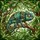 Chameleon Stained Glass Mosaic Art on Jungle Branch - Tiffany Style Window Decor Gift Stained Glass Suncatcher - 5