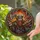 Viking Warrior Battle-Axe Horned Helmet Celtic Knot - Fiery Orange Red Gold Tiffany Style Art Stained Glass Suncatcher - 2