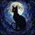 Black Cat Full Moon Stained Glass - Cosmic Galaxy Tiffany Style Cat Lover Gift Stained Glass Suncatcher - 5