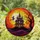 Dark Fantasy Gothic Haunted Mansion Witch Full Moon Jewel Tone Tiffany Stained Glass Stained Glass Suncatcher - 1