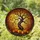 Gnarled Ancient Tree Full Moon Bats Pumpkins Tiffany Style - Autumn Fall Decor Gift Stained Glass Suncatcher - 1