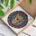 Tiffany Stained Glass Fawn Chihuahua Dog Mosaic Art - Intricate Floral Mandala Pet Decor Stained Glass Suncatcher - 3