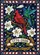 Red Cardinal Blue Bird Stained Glass 1776-2026 - USA 250th Anniversary Independence Day Garden Flag - 6